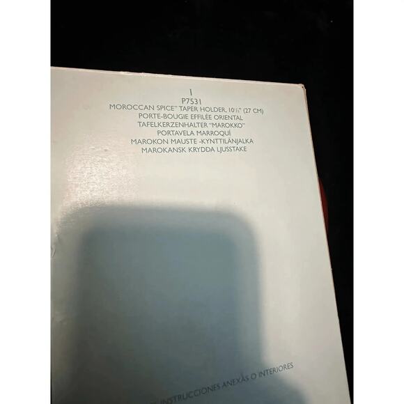 PartyLite Moroccan Spice Taper Candle Holders Set of 2 P7531 10.5 Inch Decor - Picture 9 of 11